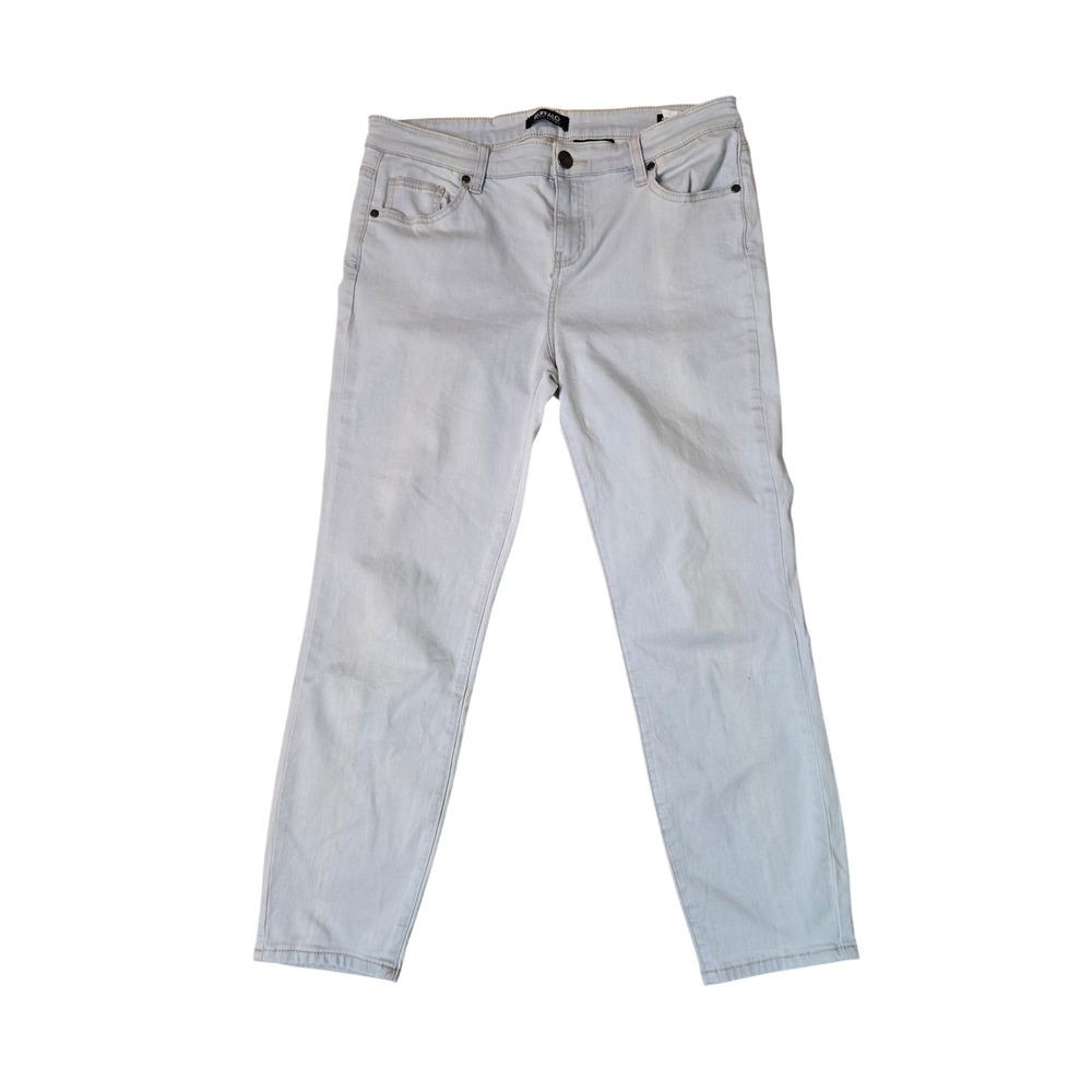 Buffalo David Bitton Aubrey Mid Rise Super Soft Capri Jean Light Wash Blue 12/32